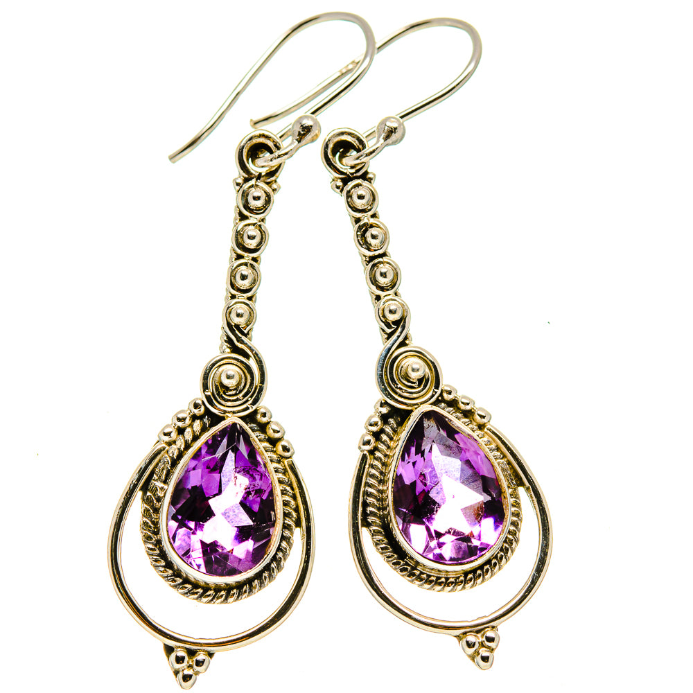 Amethyst Earrings handcrafted by Ana Silver Co - EARR414349