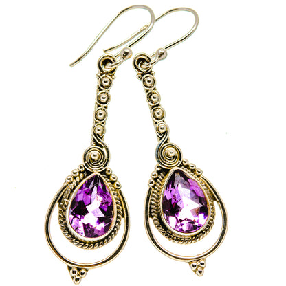 Amethyst Earrings handcrafted by Ana Silver Co - EARR414349