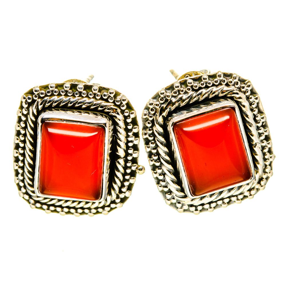 Carnelian Earrings handcrafted by Ana Silver Co - EARR414355