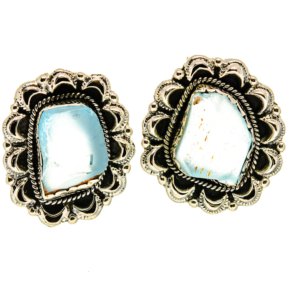 Aquamarine Earrings handcrafted by Ana Silver Co - EARR414368