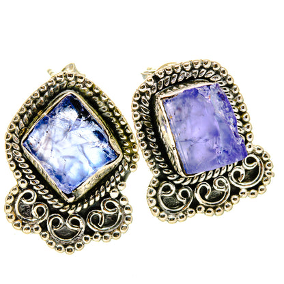 Tanzanite Earrings handcrafted by Ana Silver Co - EARR414375