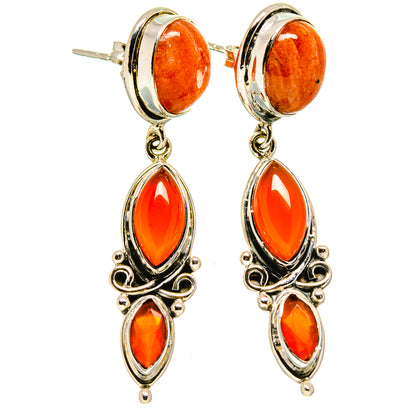 Sunstone Earrings handcrafted by Ana Silver Co - EARR414381