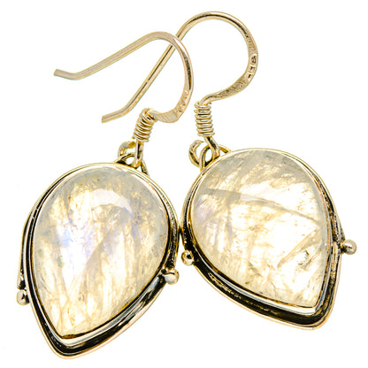 Rainbow Moonstone Earrings handcrafted by Ana Silver Co - EARR414391