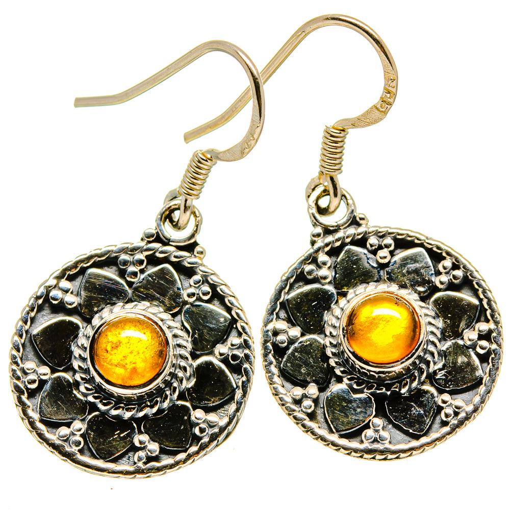 Citrine Earrings handcrafted by Ana Silver Co - EARR414394