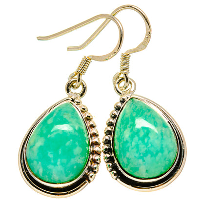 Amazonite Earrings handcrafted by Ana Silver Co - EARR414395