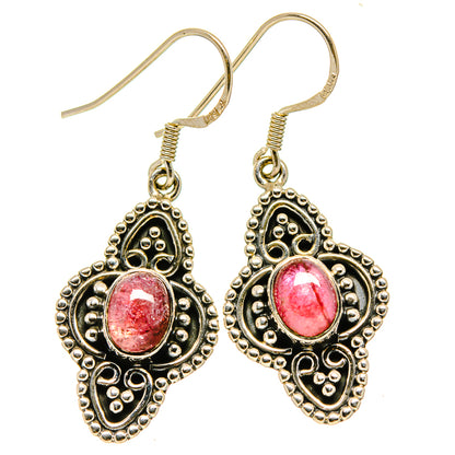 Pink Tourmaline Earrings handcrafted by Ana Silver Co - EARR414413