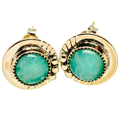 Amazonite Earrings handcrafted by Ana Silver Co - EARR414438