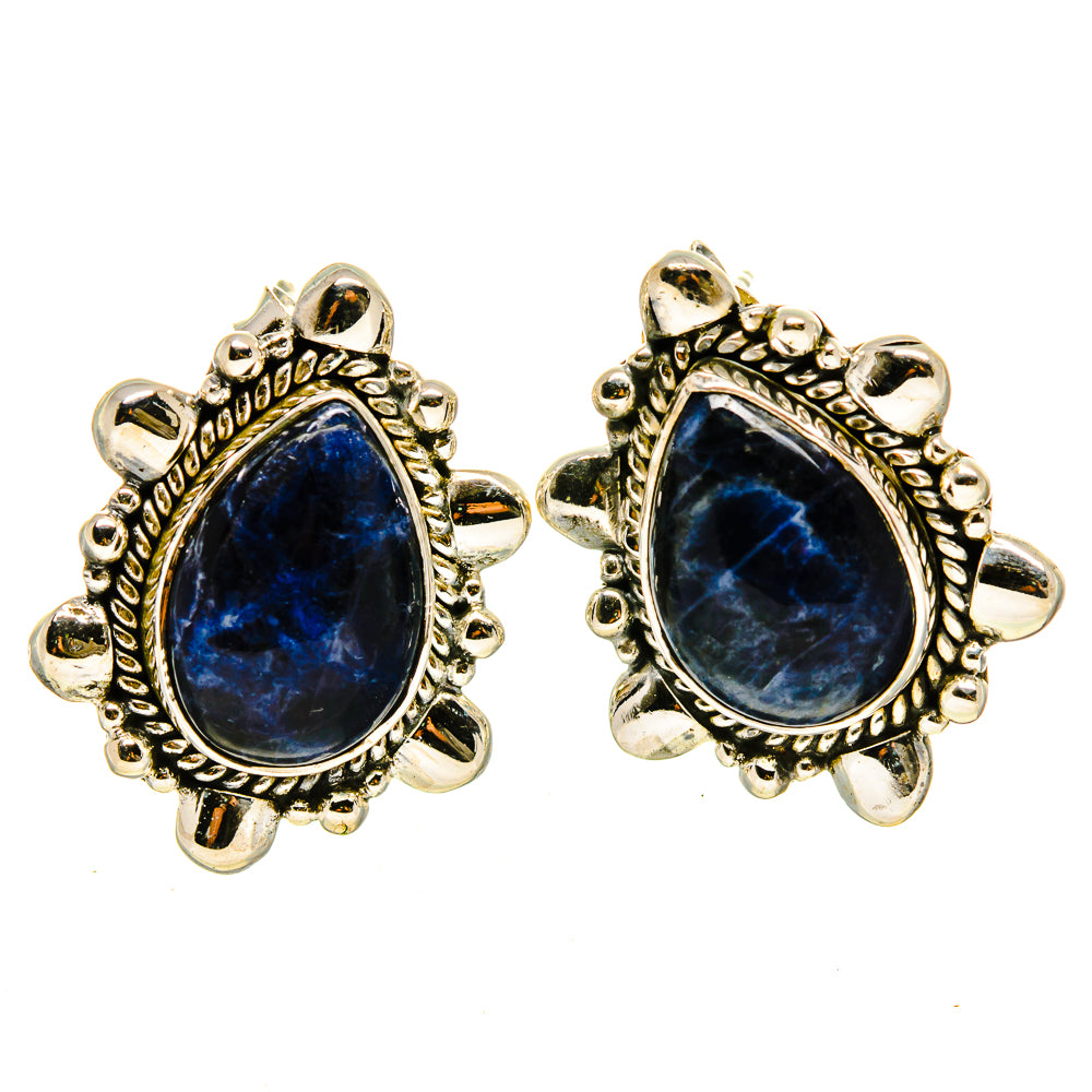 Sodalite Earrings handcrafted by Ana Silver Co - EARR414447