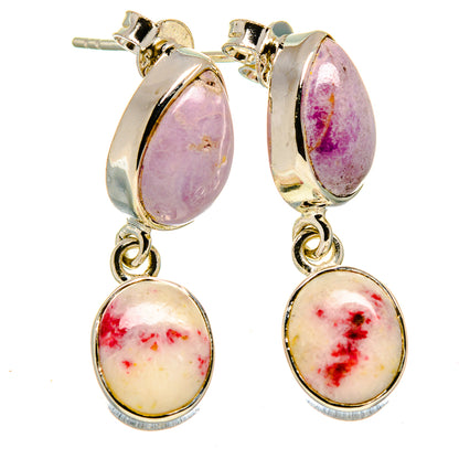 Thulite Earrings handcrafted by Ana Silver Co - EARR414450