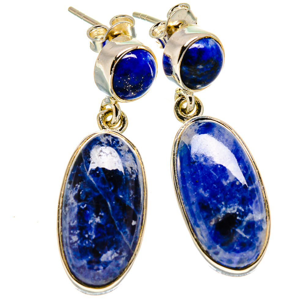 Sodalite Earrings handcrafted by Ana Silver Co - EARR414452