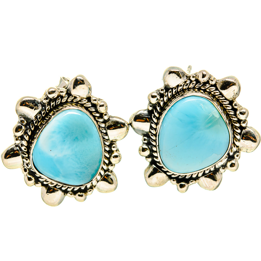 Larimar Earrings handcrafted by Ana Silver Co - EARR414457