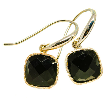 Black Onyx Earrings handcrafted by Ana Silver Co - EARR414470