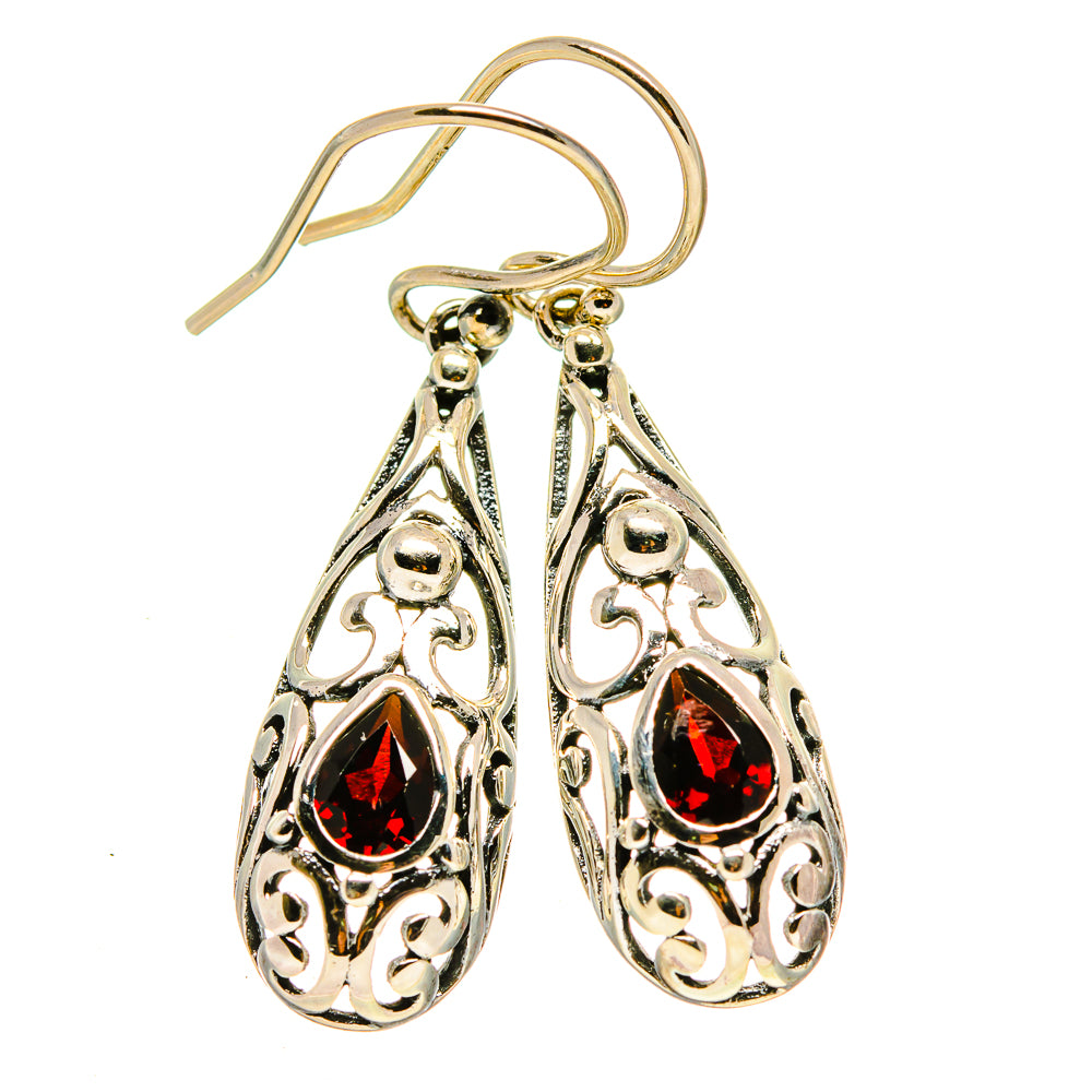 Garnet Earrings handcrafted by Ana Silver Co - EARR414479