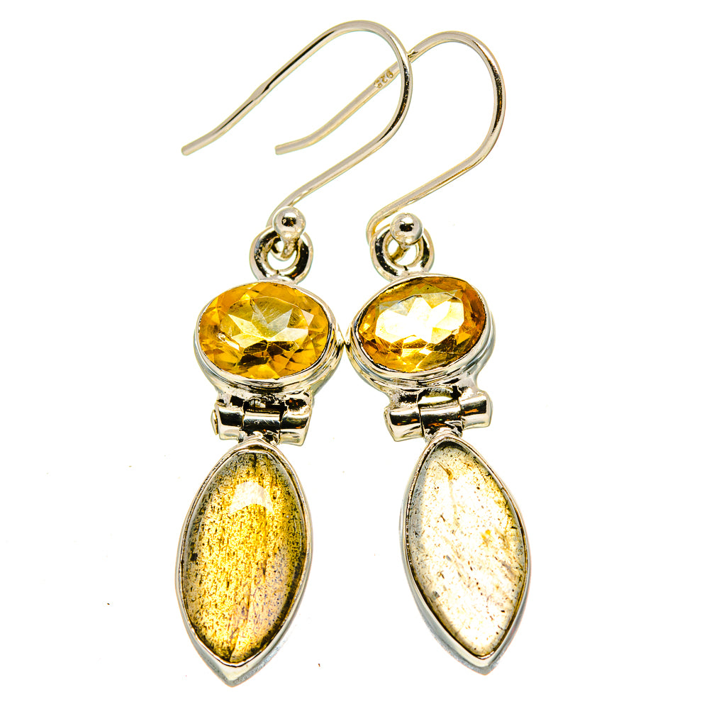 Labradorite Earrings handcrafted by Ana Silver Co - EARR414480