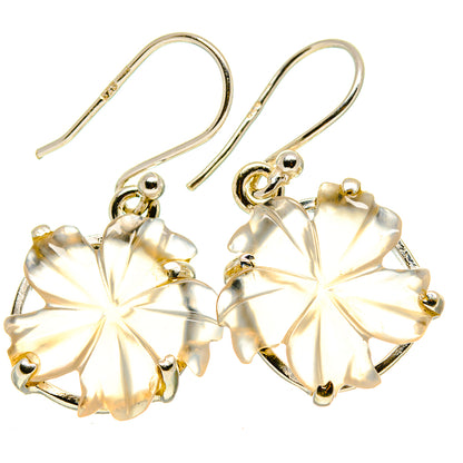 Rainbow Moonstone Earrings handcrafted by Ana Silver Co - EARR414487