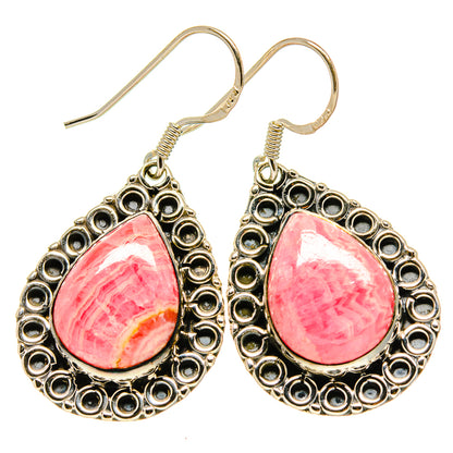 Rhodochrosite Earrings handcrafted by Ana Silver Co - EARR414503