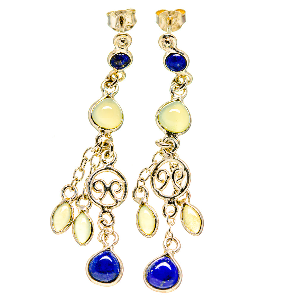 Lapis Lazuli Earrings handcrafted by Ana Silver Co - EARR414508