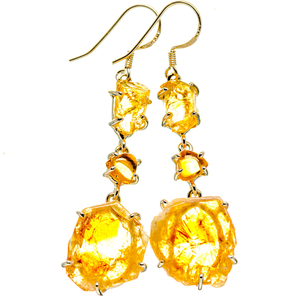 Citrine Earrings handcrafted by Ana Silver Co - EARR414510