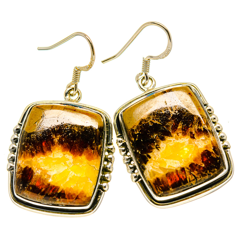 Septarian Geode Earrings handcrafted by Ana Silver Co - EARR414514