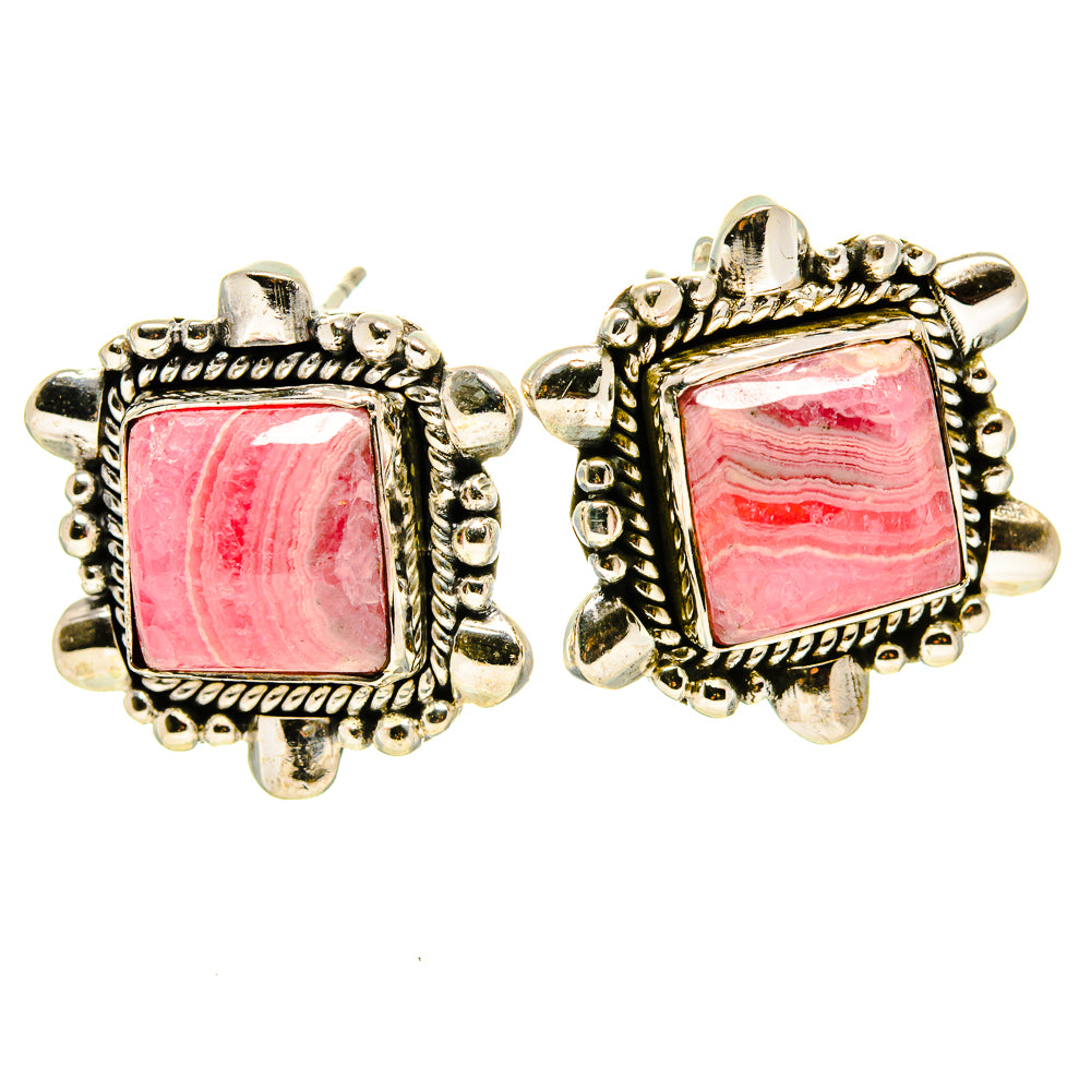 Rhodochrosite Earrings handcrafted by Ana Silver Co - EARR414519