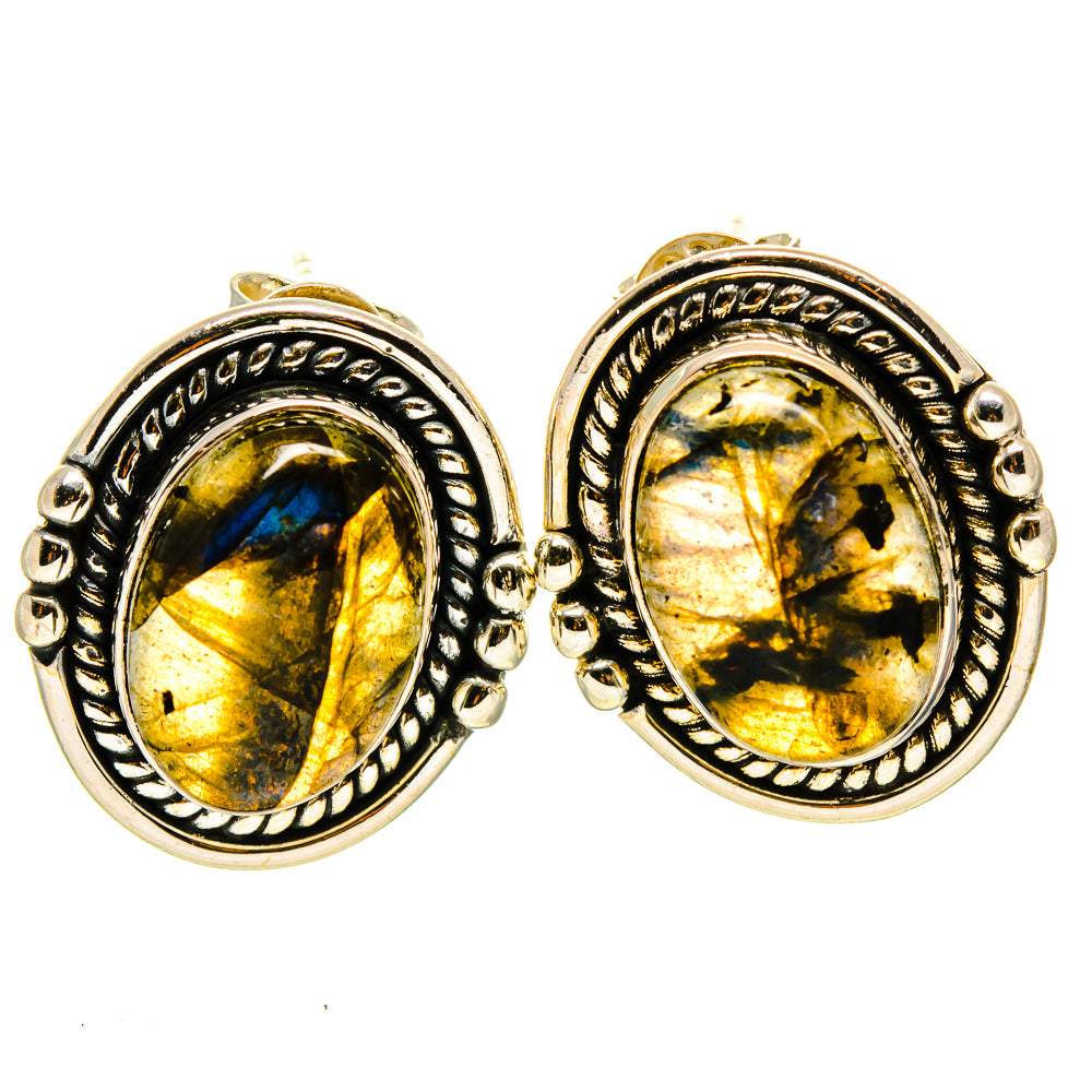Labradorite Earrings handcrafted by Ana Silver Co - EARR414525