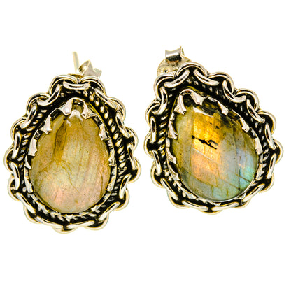 Labradorite Earrings handcrafted by Ana Silver Co - EARR414540