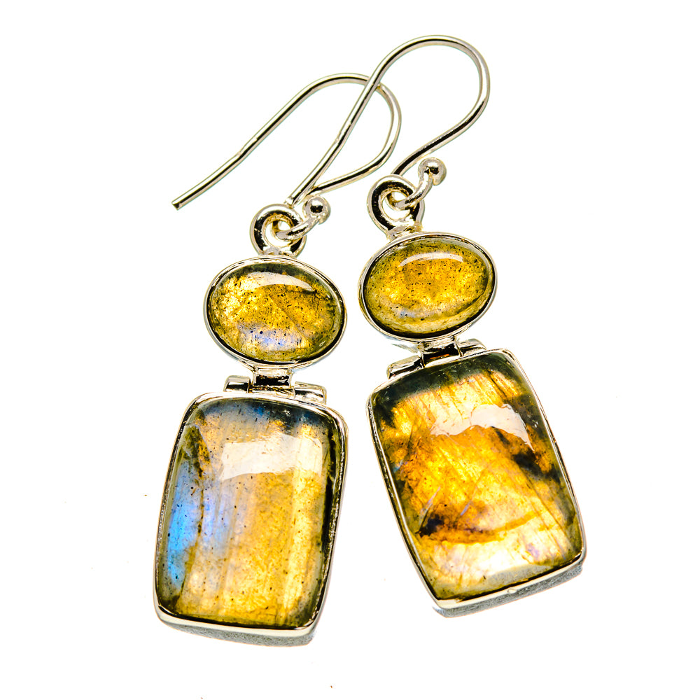 Labradorite Earrings handcrafted by Ana Silver Co - EARR414560