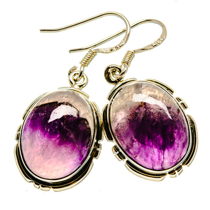 Chevron Amethyst Earrings handcrafted by Ana Silver Co - EARR414566