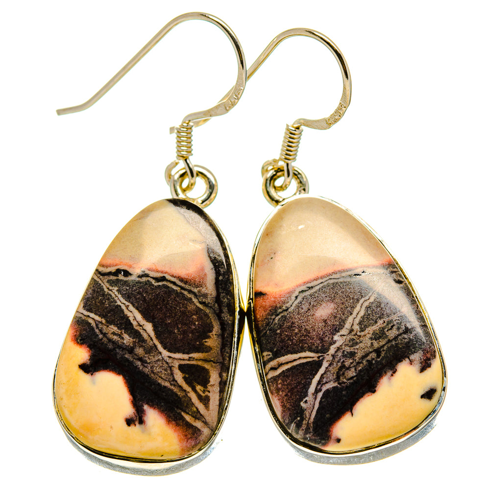 Butterfly Jasper Earrings handcrafted by Ana Silver Co - EARR414580