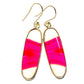 Pink Botswana Agate Earrings handcrafted by Ana Silver Co - EARR414587