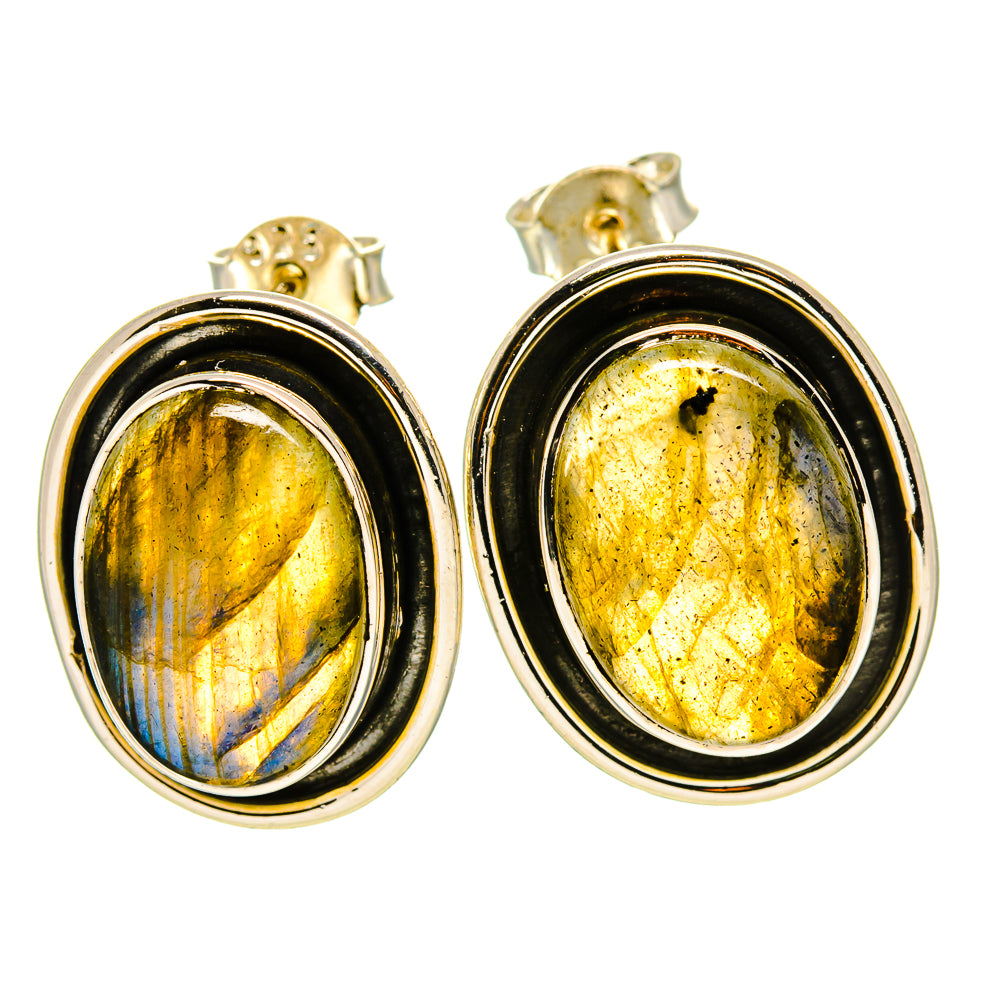 Labradorite Earrings handcrafted by Ana Silver Co - EARR414596