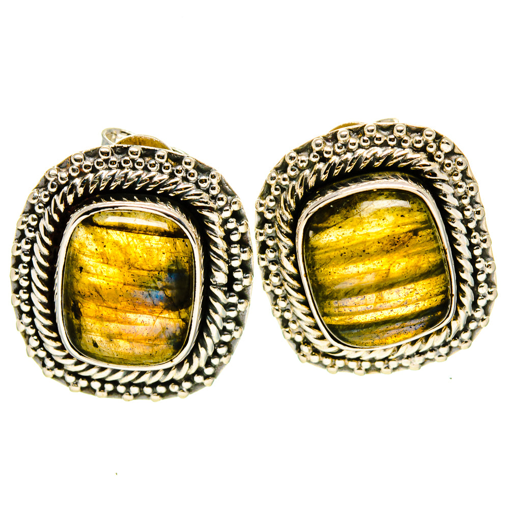 Labradorite Earrings handcrafted by Ana Silver Co - EARR414602