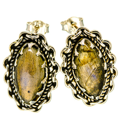 Labradorite Earrings handcrafted by Ana Silver Co - EARR414607