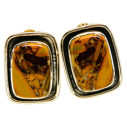 Bamboo Jasper Earrings handcrafted by Ana Silver Co - EARR414617