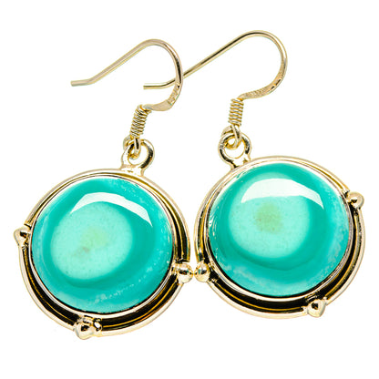 Arizona Turquoise Earrings handcrafted by Ana Silver Co - EARR414625