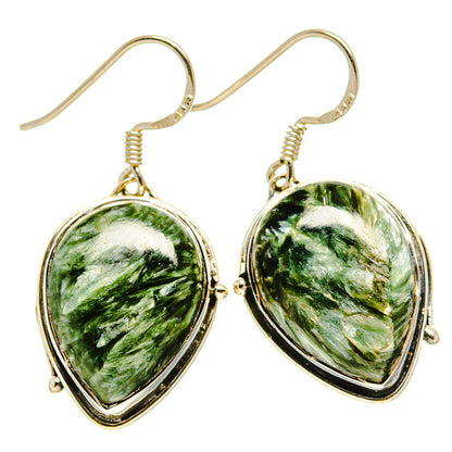 Seraphinite Earrings handcrafted by Ana Silver Co - EARR414628