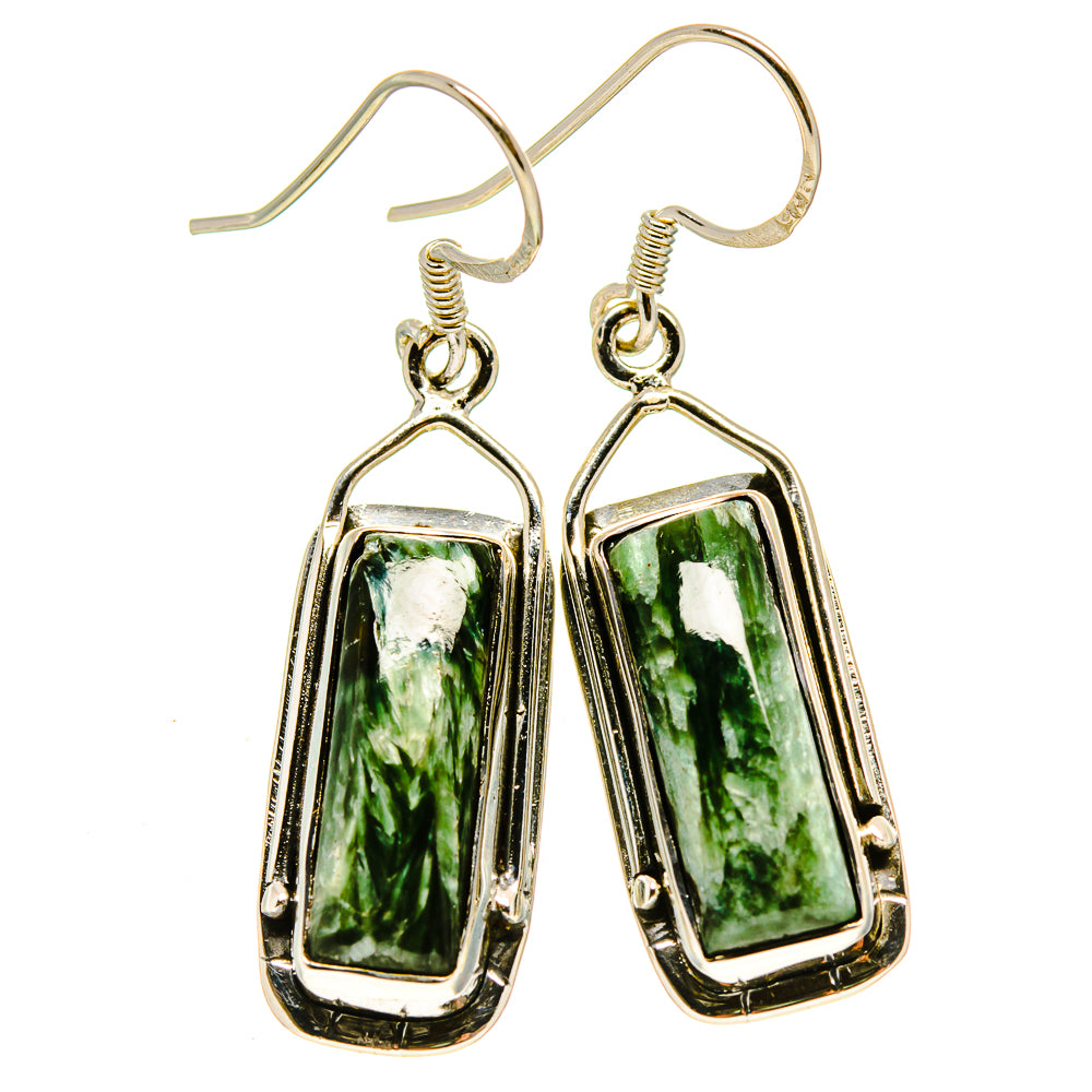 Seraphinite Earrings handcrafted by Ana Silver Co - EARR414629