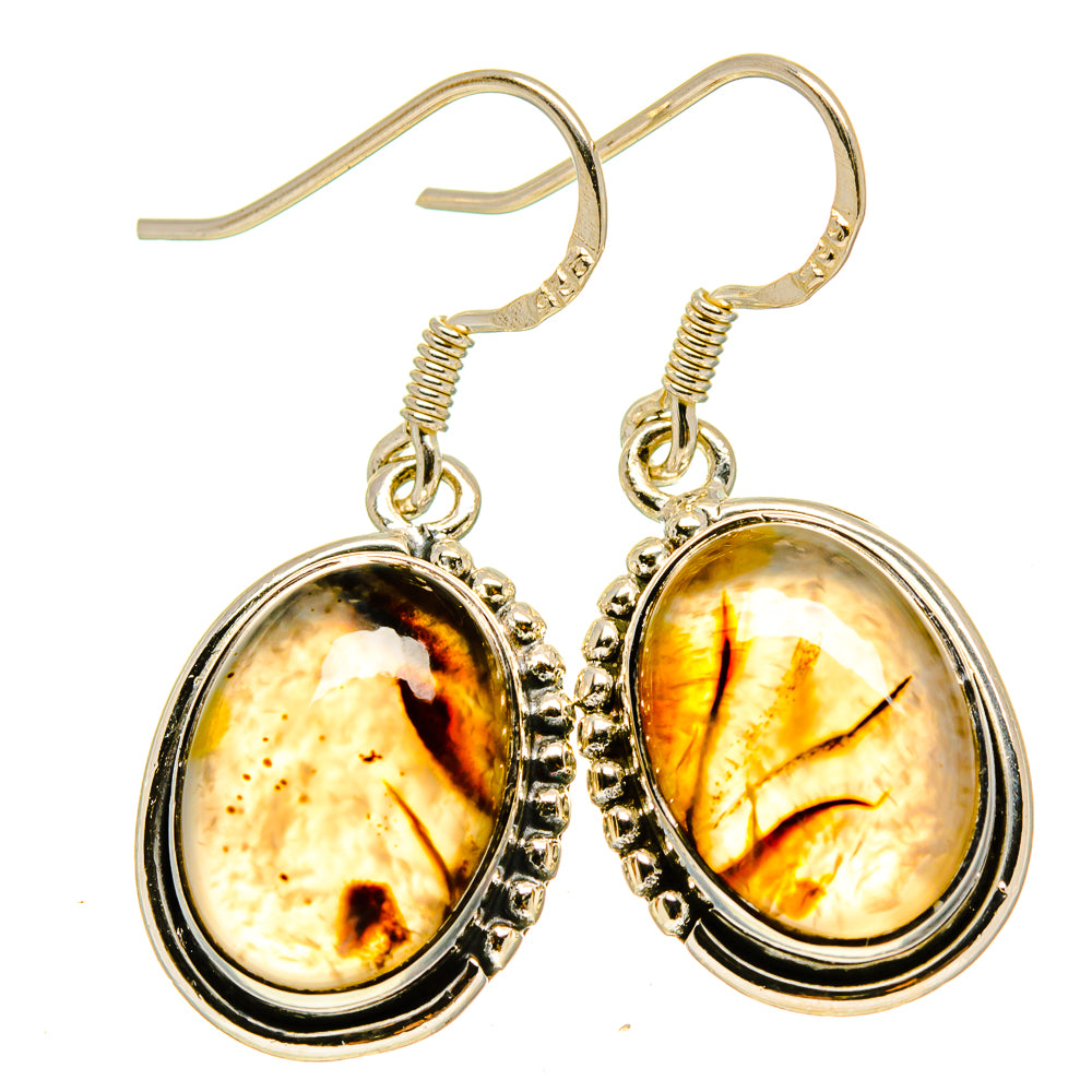 Montana Agate Earrings handcrafted by Ana Silver Co - EARR414636