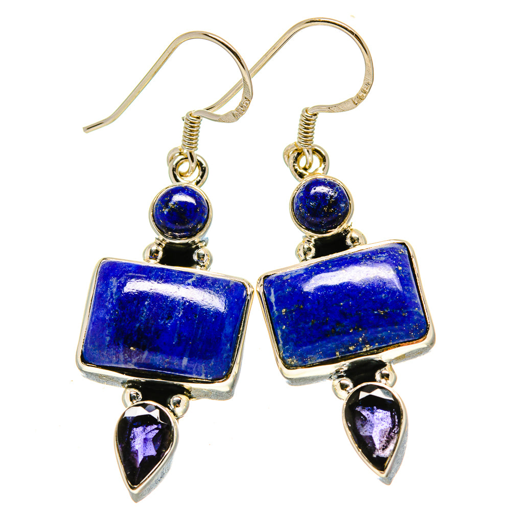 Lapis Lazuli Earrings handcrafted by Ana Silver Co - EARR414638