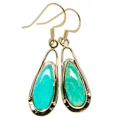 Amazonite Earrings handcrafted by Ana Silver Co - EARR414639