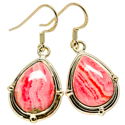 Rhodochrosite Earrings handcrafted by Ana Silver Co - EARR414642