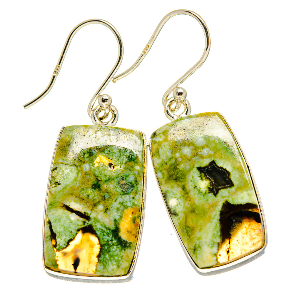Rainforest Opal Earrings handcrafted by Ana Silver Co - EARR414645