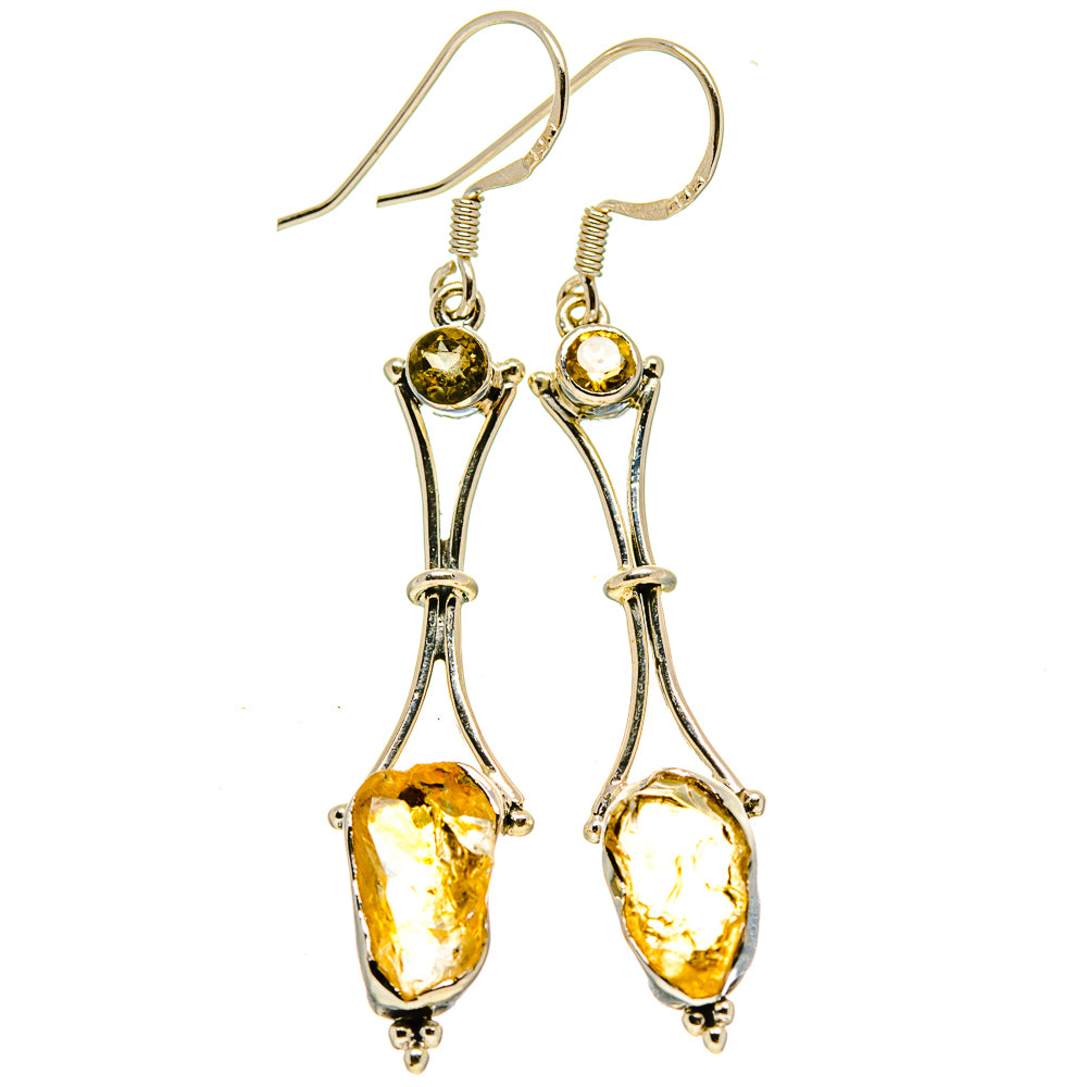 Citrine Earrings handcrafted by Ana Silver Co - EARR414662