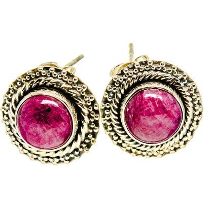 Thulite Earrings handcrafted by Ana Silver Co - EARR414666