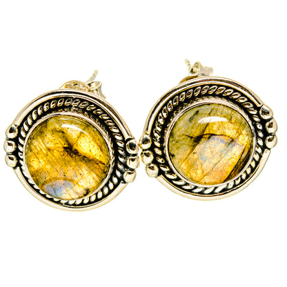 Labradorite Earrings handcrafted by Ana Silver Co - EARR414680