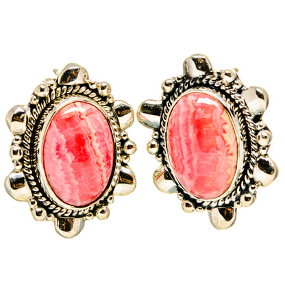 Rhodochrosite Earrings handcrafted by Ana Silver Co - EARR414687