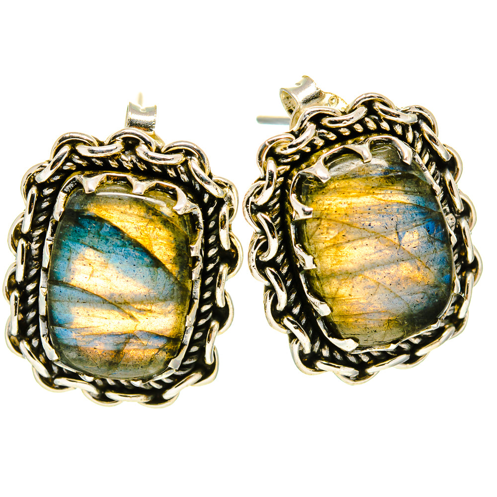 Labradorite Earrings handcrafted by Ana Silver Co - EARR414699