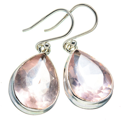 Rose Quartz Earrings handcrafted by Ana Silver Co - EARR414710
