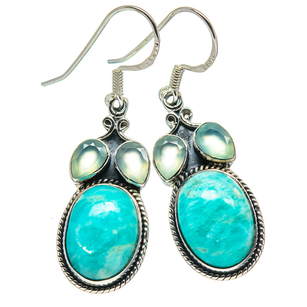 Amazonite Earrings handcrafted by Ana Silver Co - EARR414725