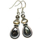 Golden Seraphinite Earrings handcrafted by Ana Silver Co - EARR414730